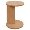 Brentwood Solid Mindi Timber Round Side Table in Natural - Chocolate Wood