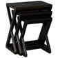 Brescia Solid Mahogany Nest of 3 Tables in Chocolate - Chocolate Wood