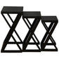 Brescia Solid Mahogany Nest of 3 Tables in Chocolate - Chocolate Wood