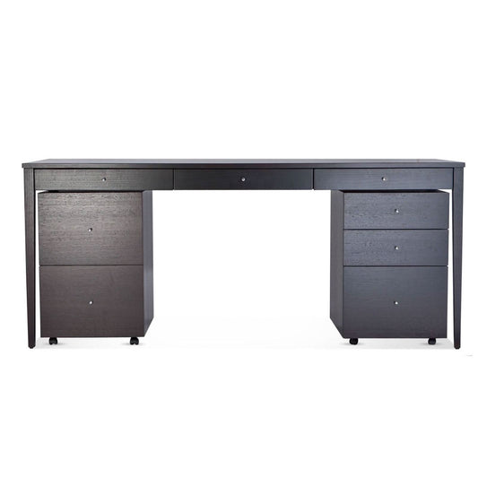 BRICE SOLID TASSIE OAK STUDY DESK WITH PENCIL STYLE DRAWERS  - MyChocolateWood