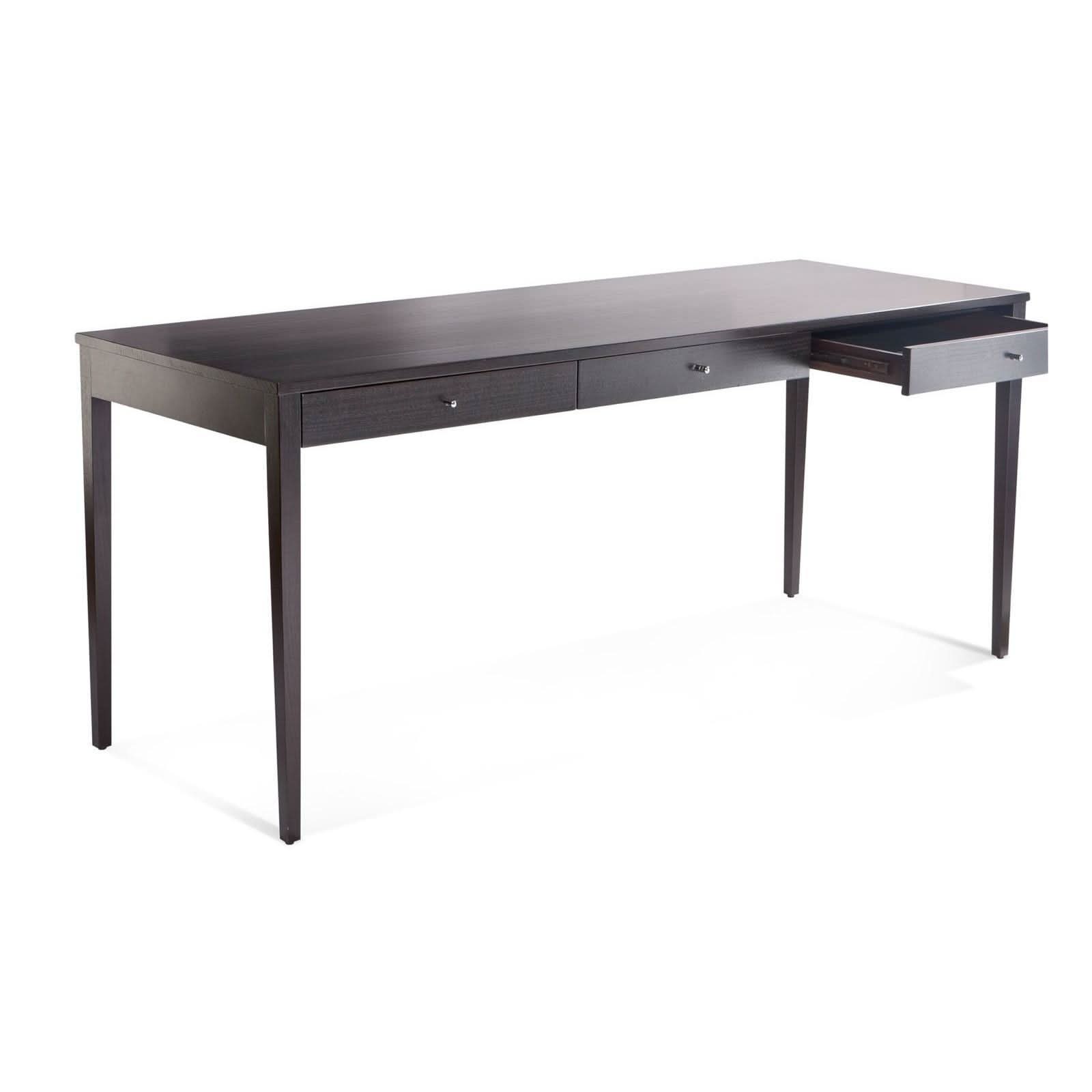 BRICE SOLID TASSIE OAK STUDY DESK WITH PENCIL STYLE DRAWERS  - MyChocolateWood