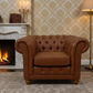 BRIGHTON FABRIC ARMCHAIR IN TAN - MyChocolateWood