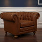 BRIGHTON FABRIC ARMCHAIR IN TAN - MyChocolateWood