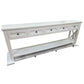 BRITTANY FRENCH PROVINCIAL CONSOLE TABLE /HALL TABLE 5 DRAWERS IN WHITE - MyChocolateWood