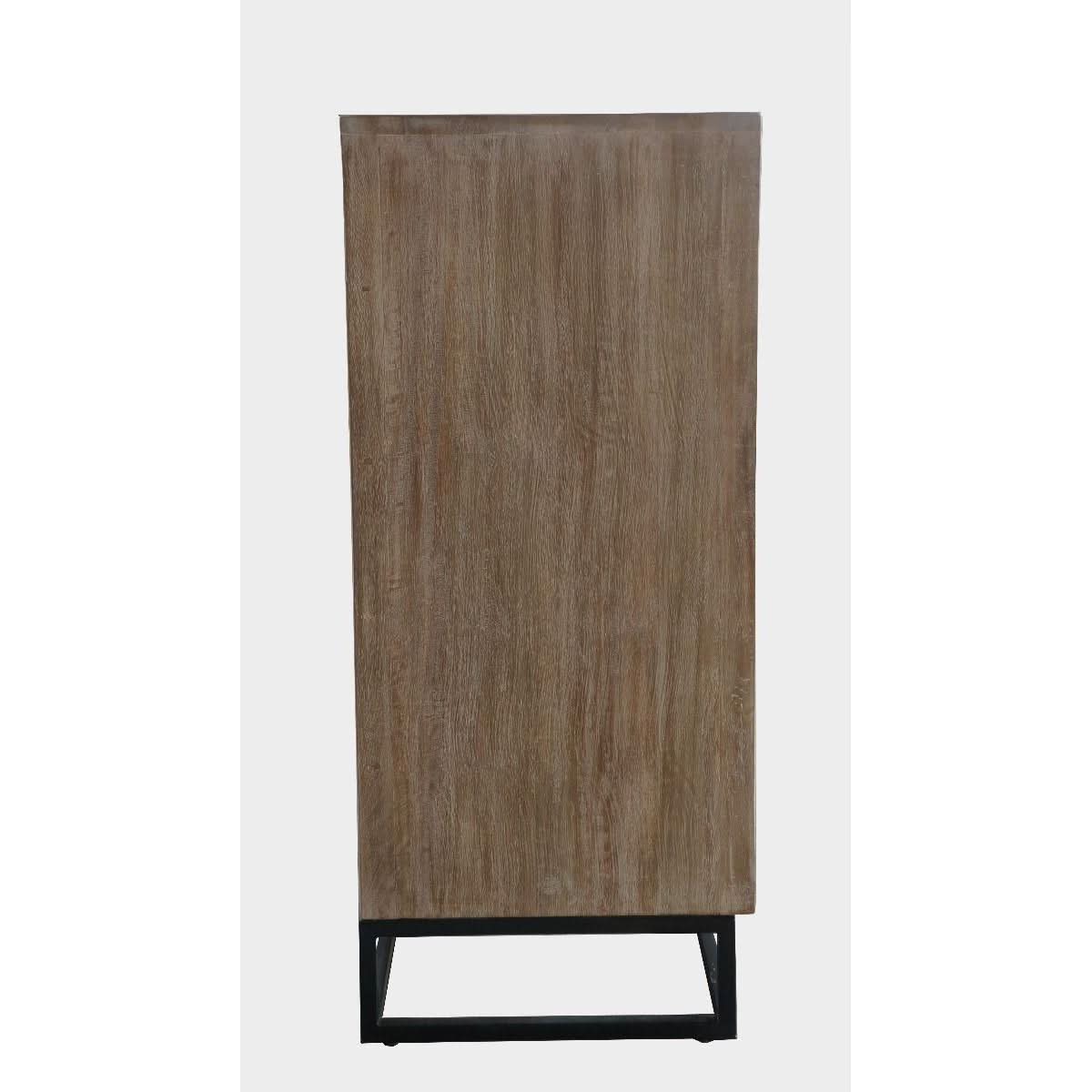 BROOKES SOLID MANGO WOOD 6-DRAWER TALLBOY/ CHEST OF 6 DRAWERS LIGHTEST WEATHERED TEAK FINISH - MyChocolateWood