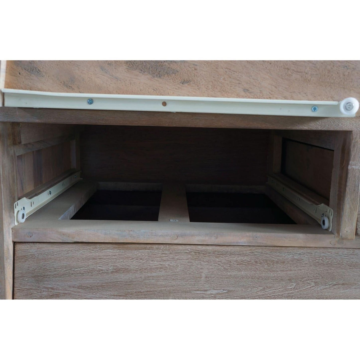 BROOKES SOLID MANGO WOOD 6-DRAWER TALLBOY/ CHEST OF 6 DRAWERS LIGHTEST WEATHERED TEAK FINISH - MyChocolateWood