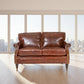 CHARLESTON 3-SEATER AGED LEATHER SOFA - MyChocolateWood
