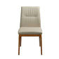 BUNGARRA BUFFALO LEATHER DINING CHAIR IN LIGHT MOCHA - MyChocolateWood