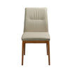 BUNGARRA BUFFALO LEATHER DINING CHAIR IN LIGHT MOCHA - MyChocolateWood