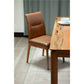 BUNGARRA BUFFALO LEATHER DINING CHAIR IN TOFFEE - MyChocolateWood