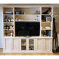 BURLINGTON 2 PIECE WALL UNIT TV ENTERTAINMENT CENTRE BOOKCASE/BOOKSHELF - MyChocolateWood