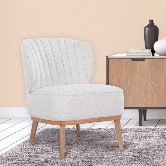 BUTTERCUP FABRIC ARMCHAIR IN BEIGE