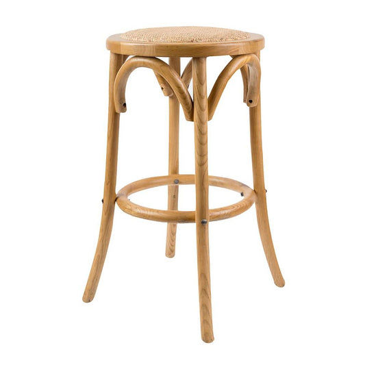 CAFE KITCHEN STOOL IN NATURAL 66CM HIGH - MyChocolateWood