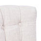 CALABRIA DOVE GREY LINEN FABRIC DINING CHAIR WITH BRIARSMOKE LEGS - MyChocolateWood