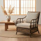 CAMINO RATTAN & MANGO ARMCHAIR LOUNGE CHAIR EASY CHAIR BLACK SHADOW - MyChocolateWood
