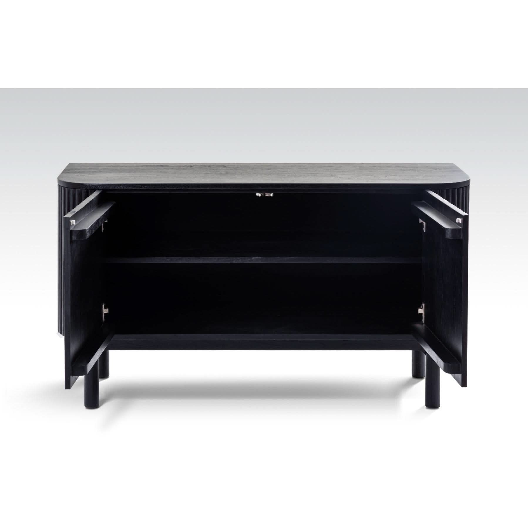 CANGGU SOLID TEAK SIDEBOARD 2 DOORS - BLACK - MyChocolateWood