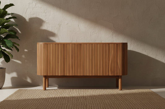 CANGGU SOLID TEAK SIDEBOARD 2 DOORS - NATURAL - MyChocolateWood