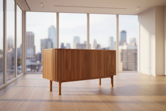 CANGGU SOLID TEAK SIDEBOARD 2 DOORS - NATURAL - MyChocolateWood