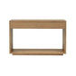 CARDEW SOLD WHITE CEDAR TIMBER CONSOLE TABLE/HALL TABLE 2 DRAWERS IN NATURAL - MyChocolateWood