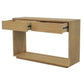 CARDEW SOLD WHITE CEDAR TIMBER CONSOLE TABLE/HALL TABLE 2 DRAWERS IN NATURAL - MyChocolateWood