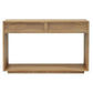 CARDEW SOLD WHITE CEDAR TIMBER CONSOLE TABLE/HALL TABLE 2 DRAWERS IN NATURAL - MyChocolateWood