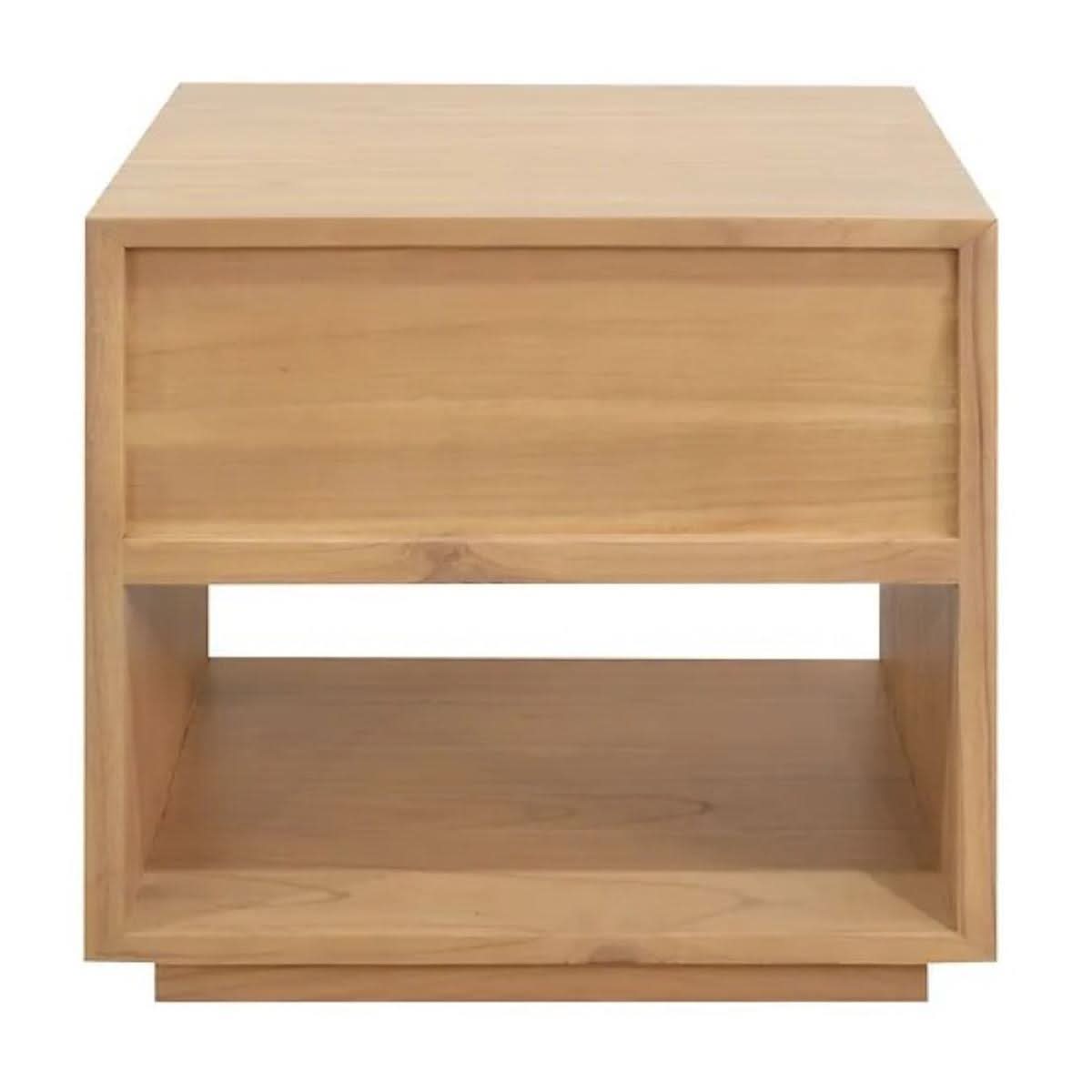 CARDEW SOLID WHITE CEDAR 1 DRAWER BEDSIDE TABLE IN NATURAL - MyChocolateWood
