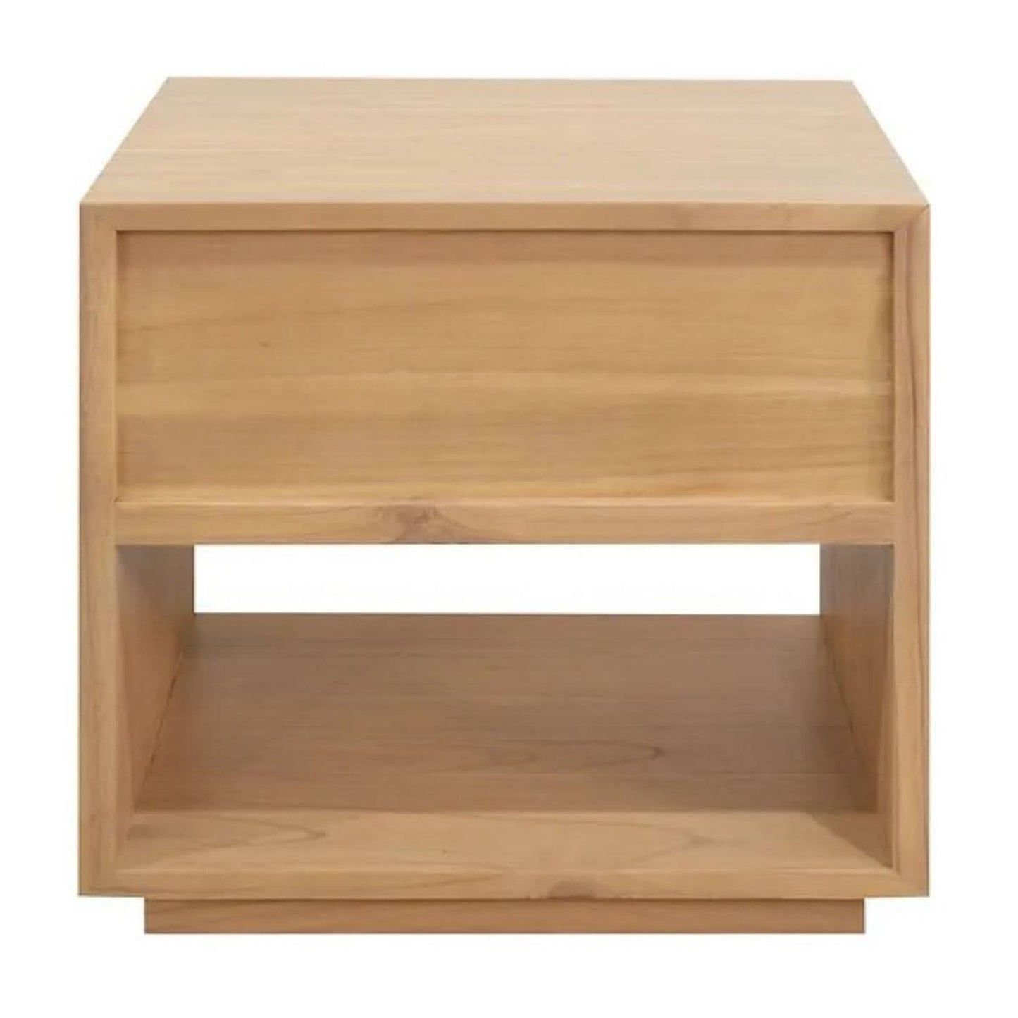 CARDEW SOLID WHITE CEDAR 1 DRAWER BEDSIDE TABLE IN NATURAL