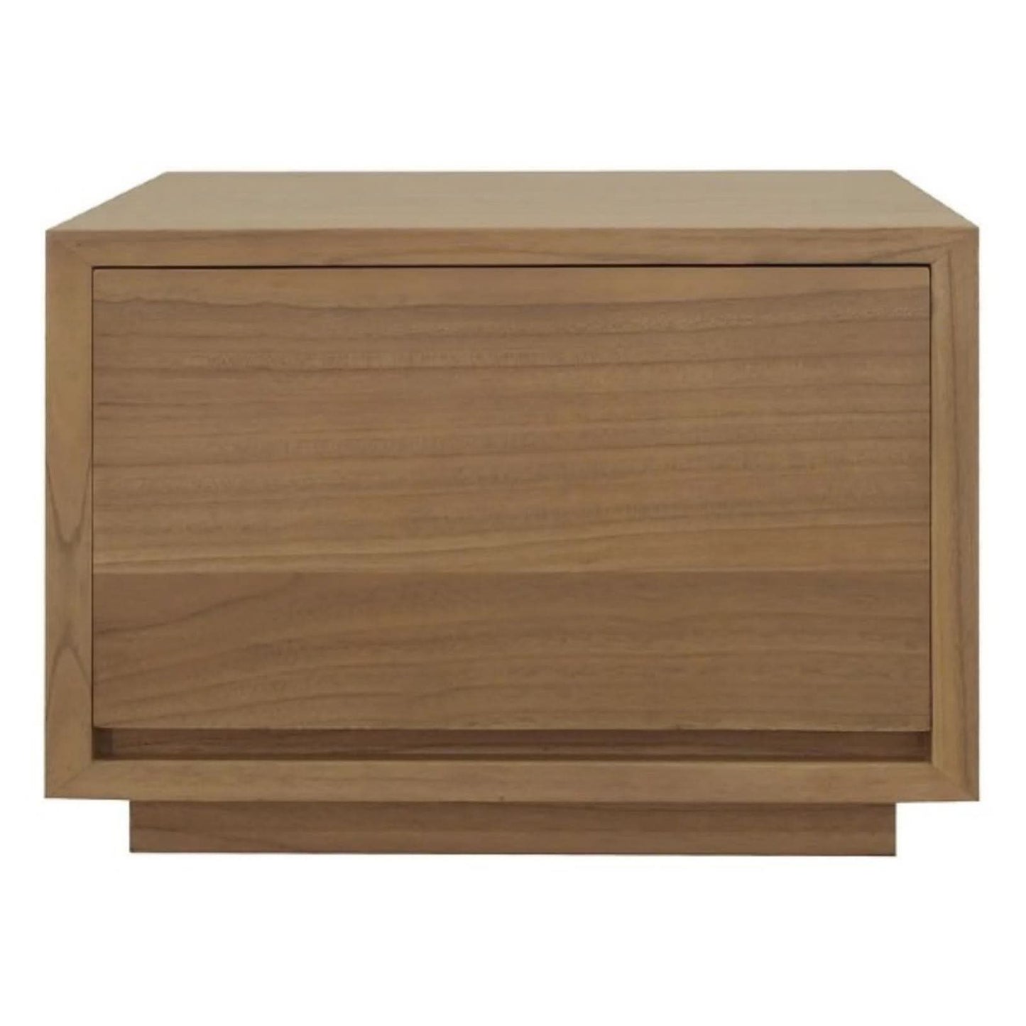 CARDEW SOLID WHITE CEDAR TIMBER 1 DRAWER LOW BEDSIDE TABLE IN NATURAL - MyChocolateWood