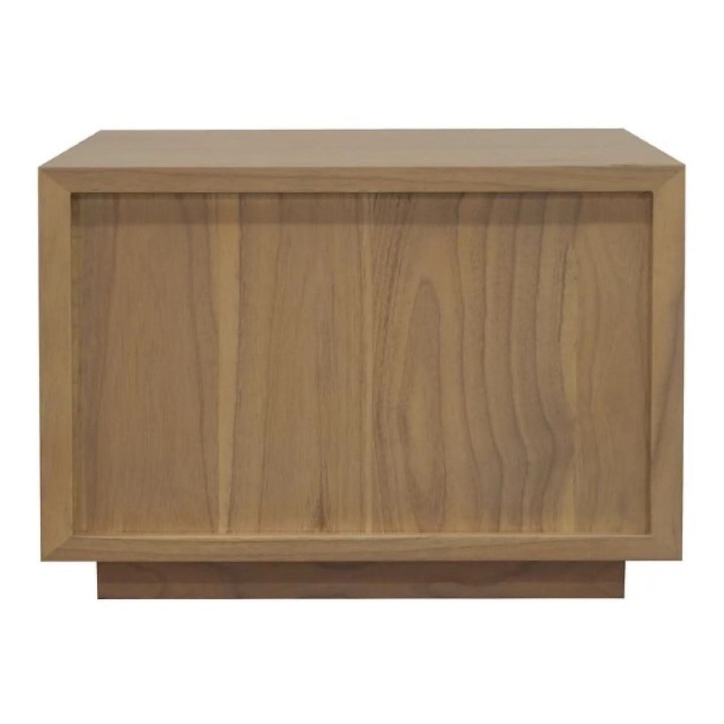 CARDEW SOLID WHITE CEDAR TIMBER 1 DRAWER LOW BEDSIDE TABLE IN NATURAL