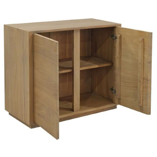 CARDEW SOLID WHITE CEDAR TIMBER 2-DOOR BUFFET IN NATURAL 92CM