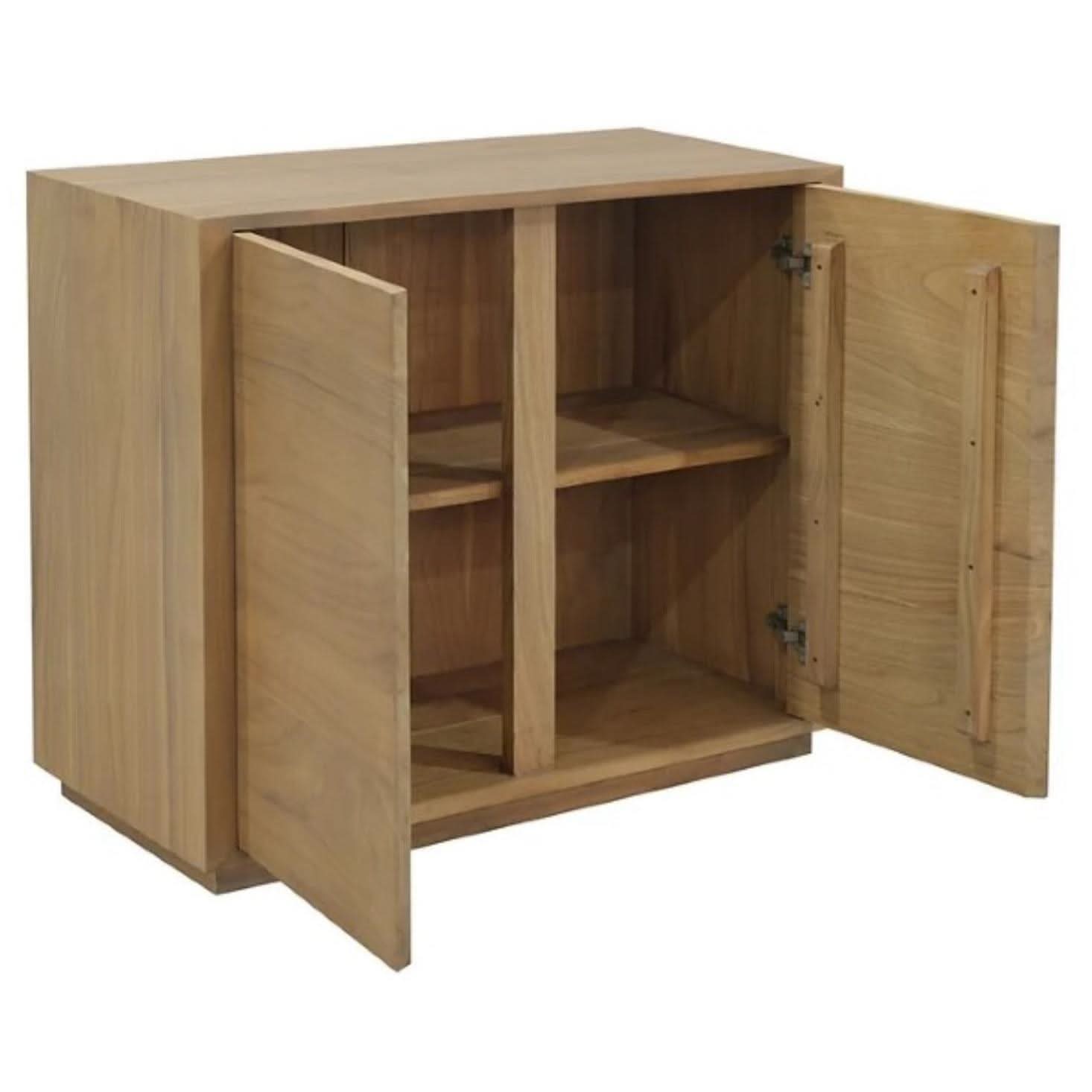 CARDEW SOLID WHITE CEDAR TIMBER 2-DOOR BUFFET IN NATURAL 92CM - MyChocolateWood