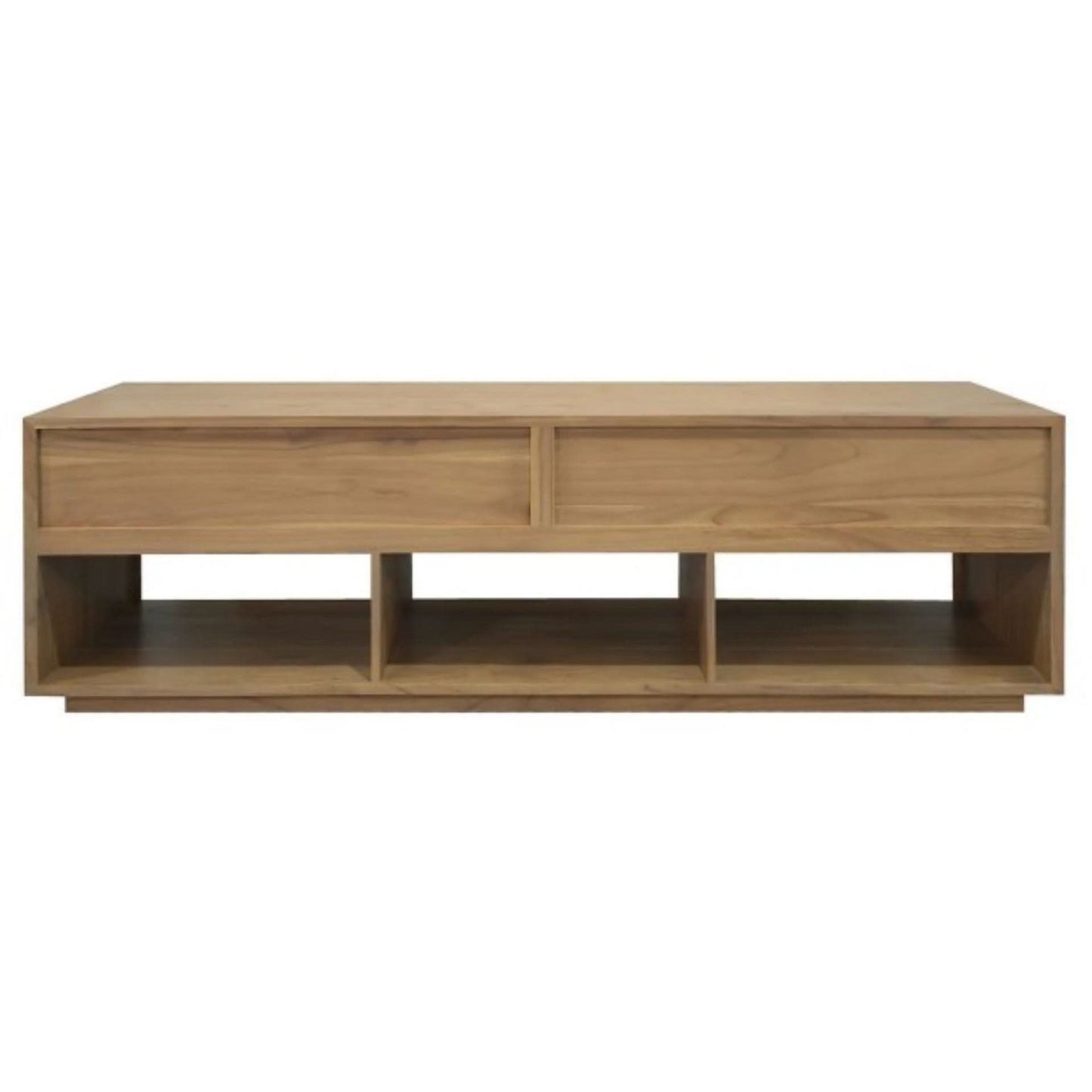 CARDEW SOLID WHITE CEDAR TIMBER 3 DRAWERS 180CM TV UNIT IN NATURAL