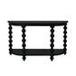 CAROLYN MINDI WOOD CONSOLE TABLE IN SOLID BLACK - MyChocolateWood