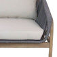 CARRERA ACACIA WOOD & ROPE 3-SEATER OUTDOORS SOFA - MyChocolateWood