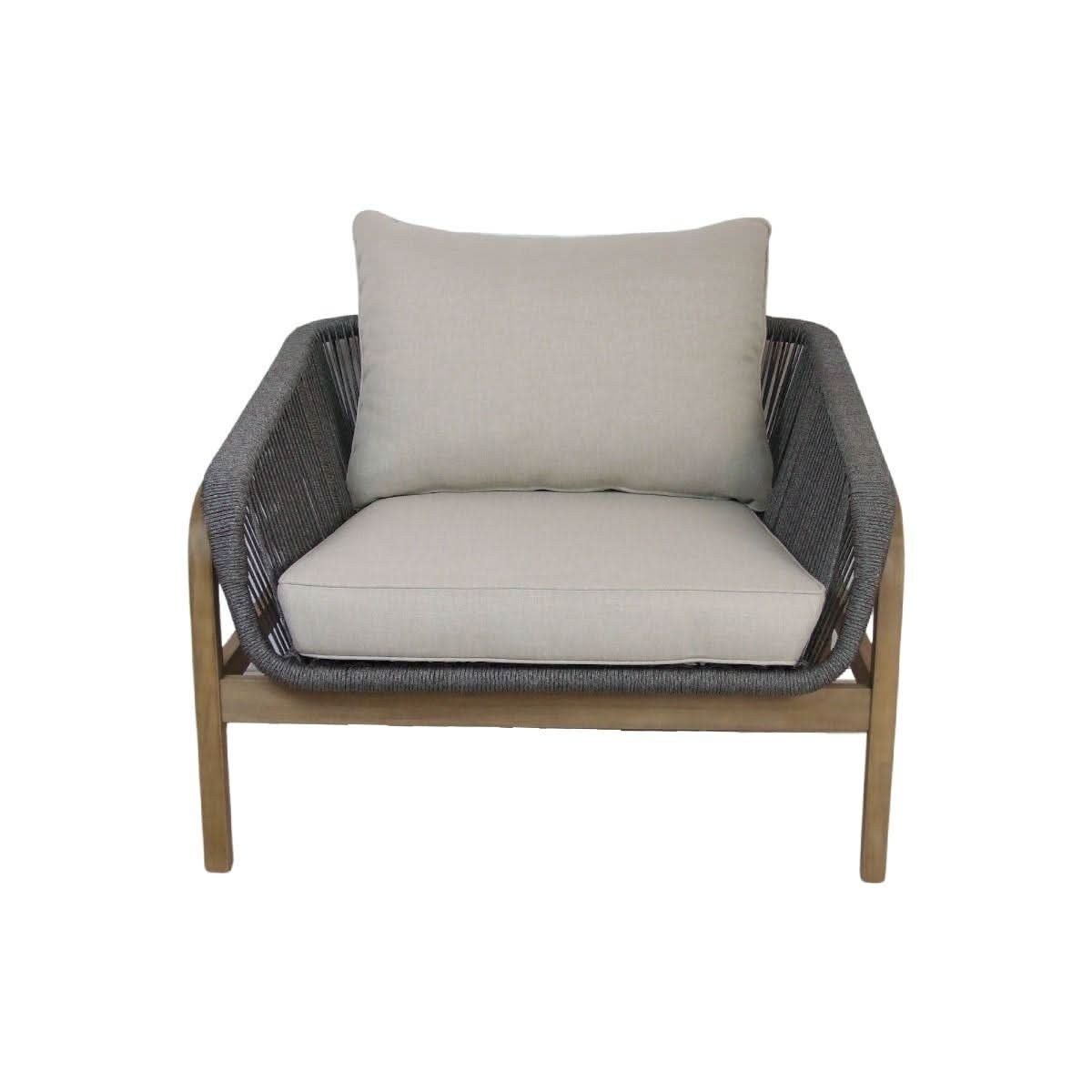 CARRERA ACACIA WOOD & ROPE 4 - PIECE OUTDOORS SETTING - MyChocolateWood