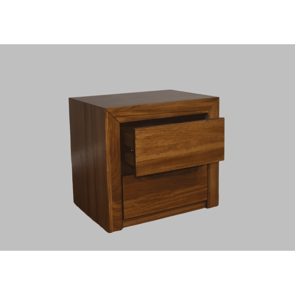 CARTAGENA 2 DRAWERS BEDSIDE TABLE - MyChocolateWood