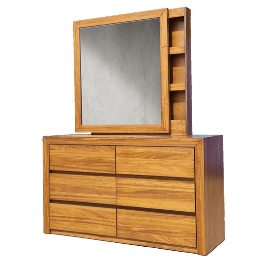 CARTAGENA 4-PIECE QUEEN BEDROOM SUITE - PEBBLE - MyChocolateWood