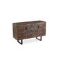 CASTILLE 2 DOOR/3 DRAWER SOLID RECYCLED PINE BUFFET/SIDEBOARD DARK RUSTIC - MyChocolateWood