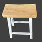 Chaga Recycled Elm Bar Stool in Two-Tone - Chocolate Wood