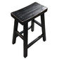CHAGA RECYCLED ELM BAR STOOL IN DISTRESSED BLACK - MyChocolateWood