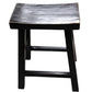 CHAGA RECYCLED ELM BAR STOOL IN DISTRESSED BLACK - MyChocolateWood