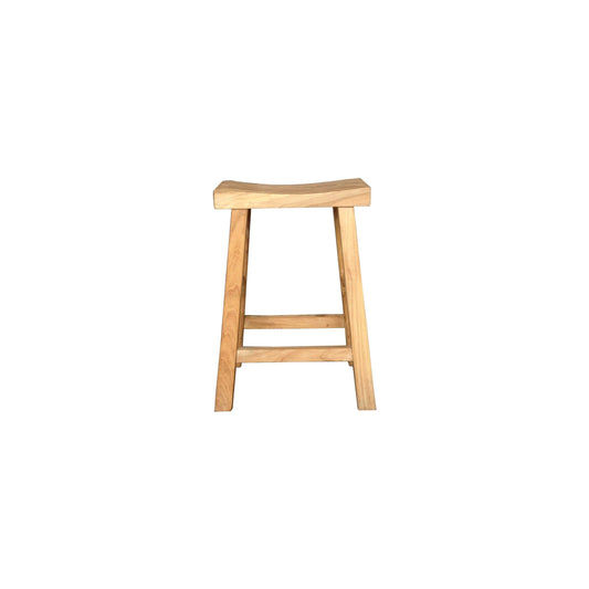CHAGA RECYCLED ELM BAR STOOL IN NATURAL - MyChocolateWood