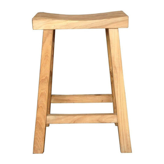 CHAGA RECYCLED ELM BAR STOOL IN NATURAL