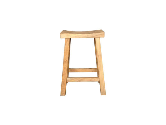 CHAGA RECYCLED ELM BAR STOOL IN NATURAL - MyChocolateWood