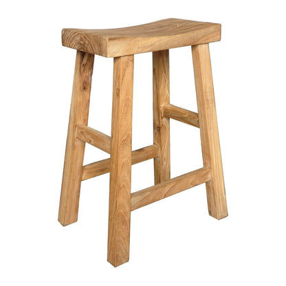 CHAGA RECYCLED ELM BAR STOOL IN NATURAL
