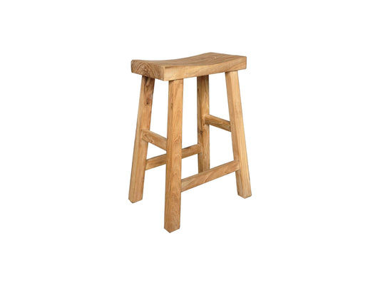 CHAGA RECYCLED ELM BAR STOOL IN NATURAL - MyChocolateWood