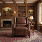 CHAMPIONS AGED LEATHER ARMCHAIR RECLINER IN ORIGINAL AGED LEATHER - MyChocolateWood