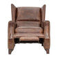 CHAMPIONS AGED LEATHER ARMCHAIR RECLINER IN ORIGINAL AGED LEATHER - MyChocolateWood