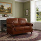 CHARLESTON 2-SEATER AGED LEATHER SOFA - MyChocolateWood