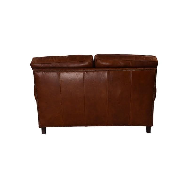 CHARLESTON 2-SEATER AGED LEATHER SOFA - MyChocolateWood